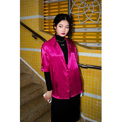 LAAS Somi silk tay ngắn lụa mềm mại