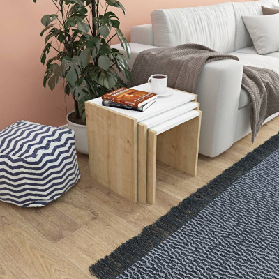 Bàn sofa gỗ MDF cao cấp thiết kế đa dạng SMLIFE Nora