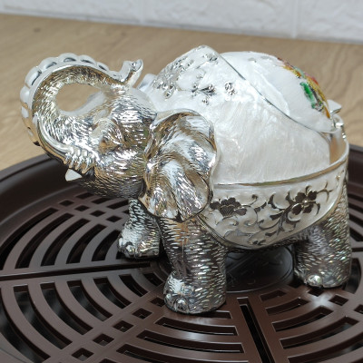 HÀNG CAO CẤP - gạt tàn chú voi đứng bằng đồng ( tặng sét 4 cọ vệ sinh vòi ám nội địa nhật )