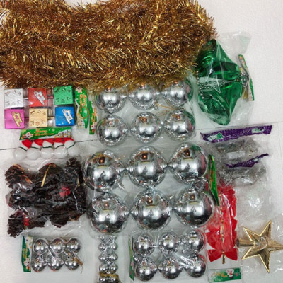 Combo Gói phụ kiện  trang trí cho cây noel cao 2m1 - 3m