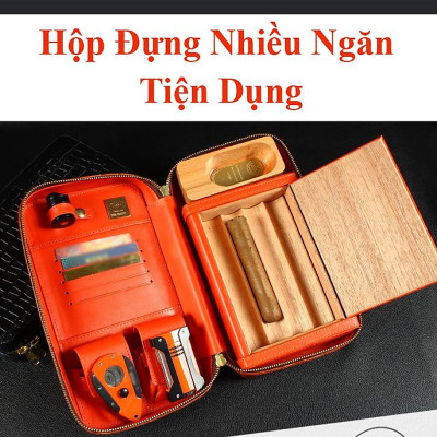 SET Bao Da Bảo Quản Giữ Ẩm Phụ Kiện Vỏ Hột Quẹt Bật Lửa Jifeng JF-502