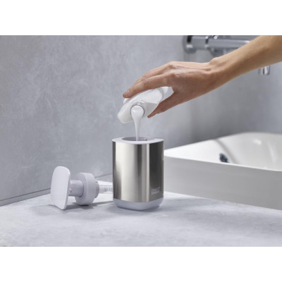 Bình đựng nước rửa tay cao cấp Joseph Joseph 001969 - Presto Steel Hygienic Soap Dispenser