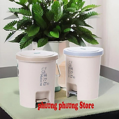 Thùng rác nắp tròn đạp chân thông minh 6L, & 12L Thùng rác VN cao cấp ( HÀNG XUẤT NHẬT CAO CẤP )