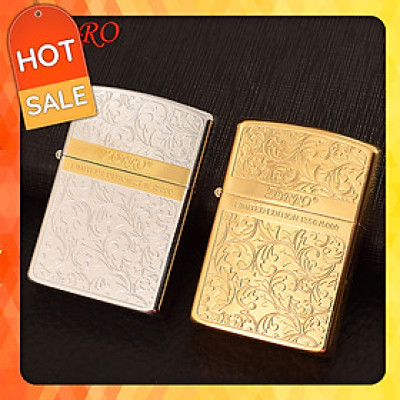 Vỏ Hột Quẹt Bật Lửa Xăng Đá Zorro Z92067 Thiết Kế Đẹp Độc Lạ - Dùng Xăng Bấc Đá Cao Cấp