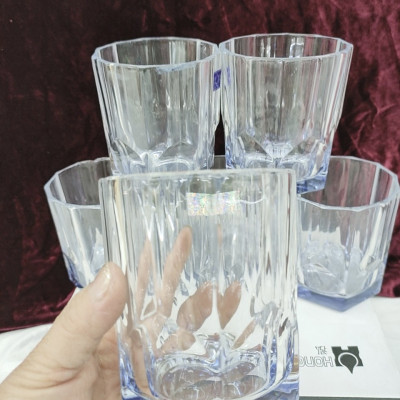 Bộ 6 ly thủy tinh  uống nước cao cấp vân sao - VD56