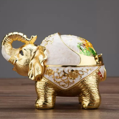 HÀNG CAO CẤP - gạt tàn chú voi đứng bằng đồng ( tặng sét 4 cọ vệ sinh vòi ám nội địa nhật )