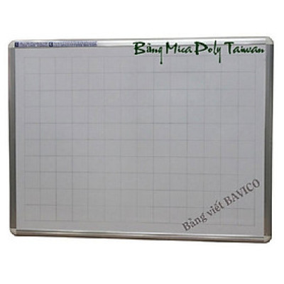 Bảng mica trắng treo tường 80x100cm (có kẻ ô ly)