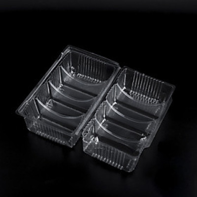 Combo 100 cái Hộp đựng bánh Pía 4 ngăn