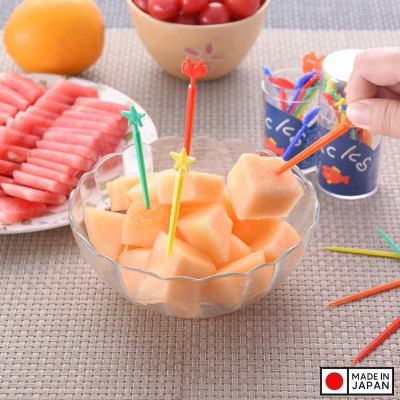 Hộp 25 tăm xiên trái cây hình gấu Chibikko Pick - Hàng Nội Địa Nhật Bản