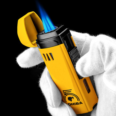 Vỏ Hột Quẹt Bật Lửa Khò 3 Tia  H179A Có Đục Kiêm Giá Đỡ - Nhiều Màu