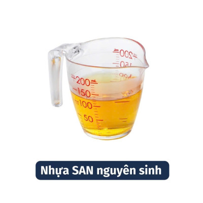 Cốc Đong YOKO INOCHI 200ml / 500ml – Ly Định Lượng Có Vạch Chia Rõ, Nhựa Nguyên Sinh An Toàn – Dùng Trong Nấu Ăn, Pha Chế