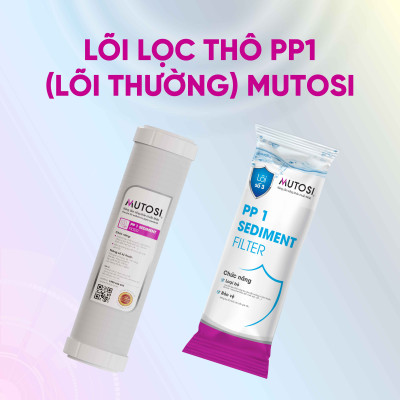 Combo 7 lõi lọc nước - Hàng chính hãng Mutosi (hệ lõi thô thường)