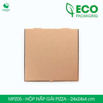 MPZ05 - 24x24x4 cm - 20 Hộp nắp gài pizza đa dụng - Hộp nắp gập, hộp carton gói hàng, hộp quà