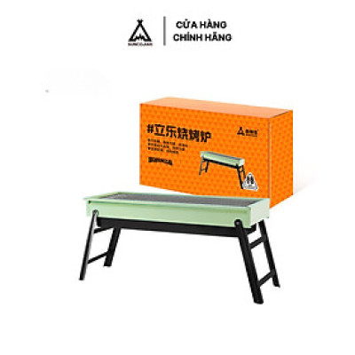 Bếp nướng ngoài trời tặng dụng cụ hỗ trợ, có thể gấp gọn và di động, tiện lợi, bếp kèm hộp