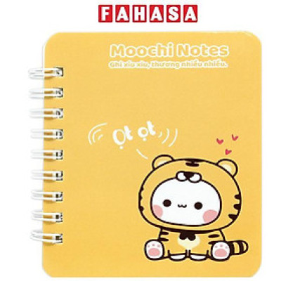 Sổ Lò Xo Moochi Notes A7 - Kẻ Ngang - 160 Trang 300gsm - The Sun 01