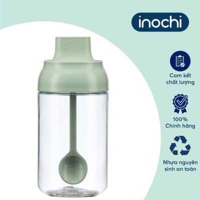 Bộ 2 hộp gia vị Tritan Yoko - Chính hãng Inochi - tiêu chuẩn nhật bản