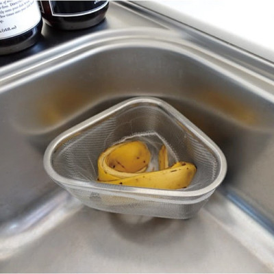 Rổ Tam Giác Inox Cao Cấp Không Gỉ Có Chân Đế Đứng - Echo Metal