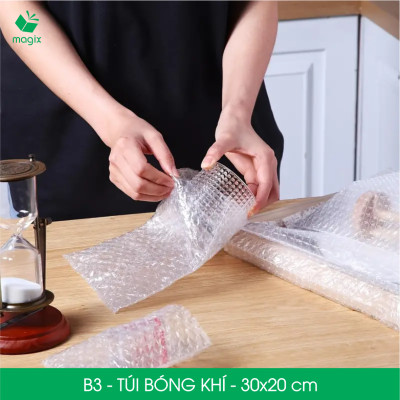 B3 - 30x20 cm - 100 Túi bóng khí chống sốc đóng hàng - Túi gói hàng, bọc chống sốc, xốp chống sốc