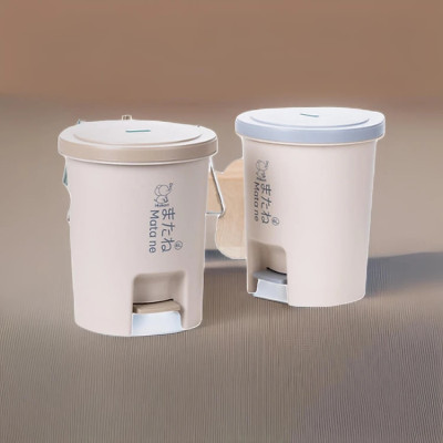 Thùng rác nắp tròn đạp chân thông minh 6L, & 12L Thùng rác VN cao cấp ( HÀNG XUẤT NHẬT CAO CẤP )