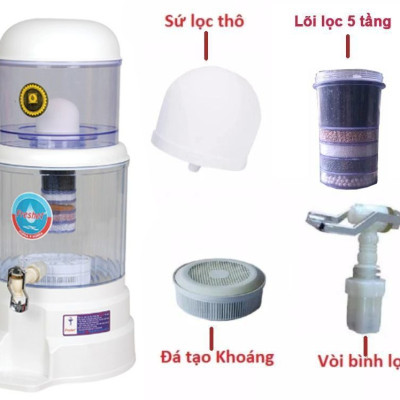 Combo 3 món (nấm, lõi, vòi) thay thế cho bình lọc nước loại Tốt