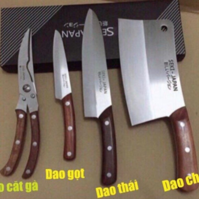 Bộ dao kéo seki nhật bản 4 món - nhật bản nội địa