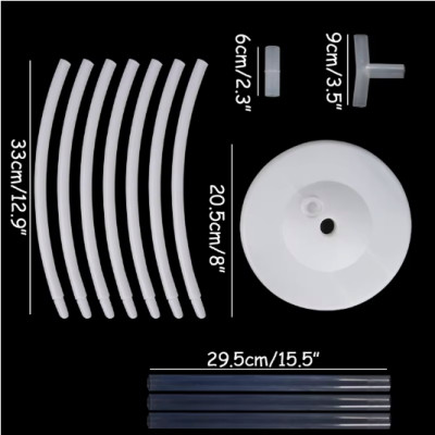 Trụ bóng bay ngôi sao trái tim - trang trí sinh nhật, sự kiên.