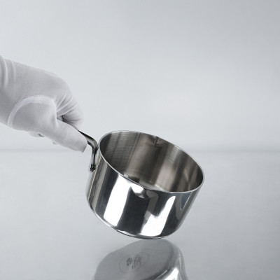 Quánh Inox 316 đúc nguyên khối Hàn Quốc size 12cm đáy từ, có miệng rót bảo hành 5 năm