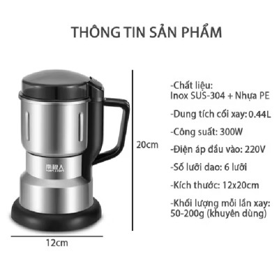 Cối xay bột mini 