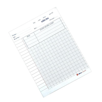 Giấy Kiểm Tra Cấp 1 - 5 Ô Ly - Hồng Hà 4876