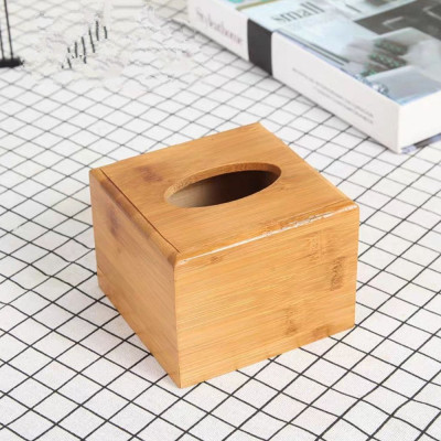 Hộp Gỗ Tre Đựng Giấy Ăn 4 Mặt Chữ Nhật Cao Cấp