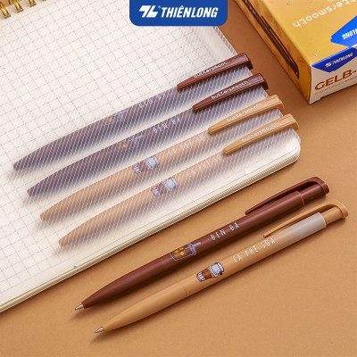 Bút gel B - Buttersmooth Gel Thiên Long GELB-032 - Premium Tip viết êm, trơn - Mực Xanh - Thân ngẫu nhiên