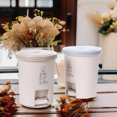 Thùng rác nắp tròn đạp chân thông minh 6L, & 12L Thùng rác VN cao cấp ( HÀNG XUẤT NHẬT CAO CẤP )