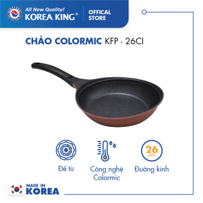 Chảo cạn Colormic Korea King KFP-26CI (size 26cm) - Hàng chính hãng