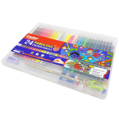Hộp 24 Bút Chì Màu Fabulous - Faster CP-F-5024-SETA