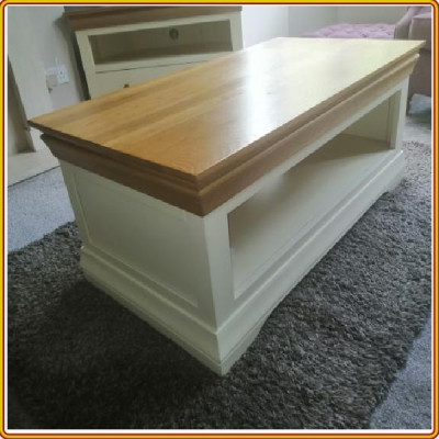 Bàn trà cafe 2 tầng Juno Sofa 110 x 55 x 45 cm