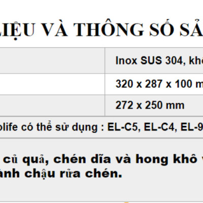 Rổ Inox gác chậu Eurolife EL-R7843