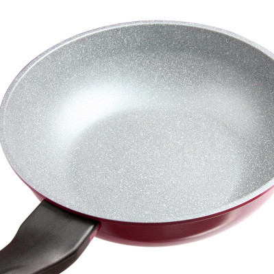 [Tặng cặp nhấc nồi silicon cao cấp] Bộ nồi chảo chống dính vân đá cao cấp Hàn Quốc Kims Cook dày dặn, nắp kính cường lực size 20+24 cm và chảo sâu lòng size 28cm