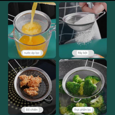 DỤNG CỤ CHAO VỚT VỢT LỌC ĐA NĂNG INOX - CHAO VỚT VỢT LỌC BỘT LỌC DẦU LỌC MỠ VỚT THỨC ĂN NHÀ HÀNG QUÁN ĂN, LỌC NƯƠC CHANH CAM ĐỒ UỐNG CÓ NHIỀU SIZE LỰA CHỌN