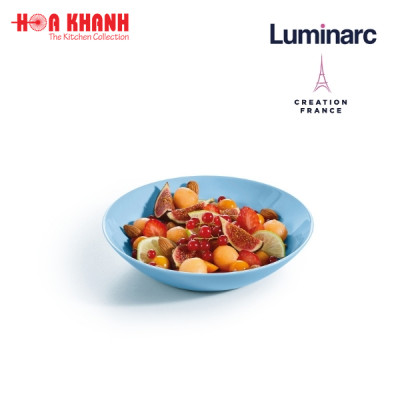 Đĩa Sâu Thủy Tinh Luminarc Diwali Light Blue 20cm chịu nhiệt, kháng vỡ - 1 đĩa - P2021