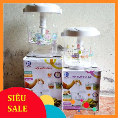 Hộp muối dưa cà Việt - Bình muối dưa cà tiện dụng