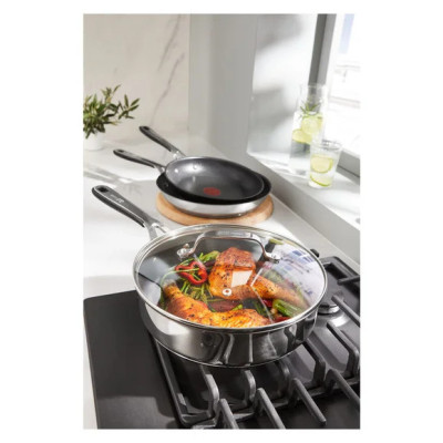 CHẢO TEFAL JAMIE OLIVER 25CM CÓ NẮP VUNG Hàng Chính Hãng