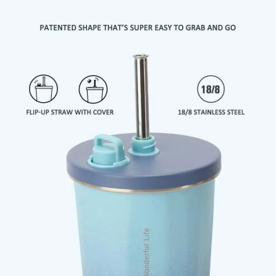 Cốc ly giữ nhiệt TYESO 01006 470ml bằng thép không gỉ 304