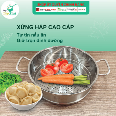 Xửng Hấp Fivestar - Bạc (Tặng 10 Muỗng Ăn Inox)