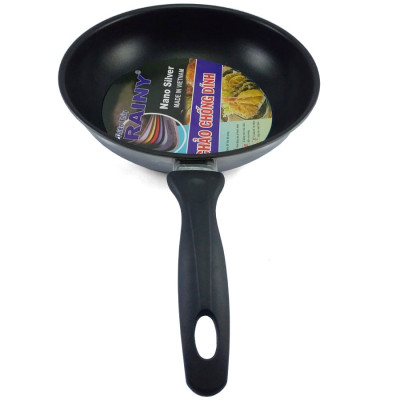 Chảo chống dính inox 3 đáy Rainy 24cm cán nhựa