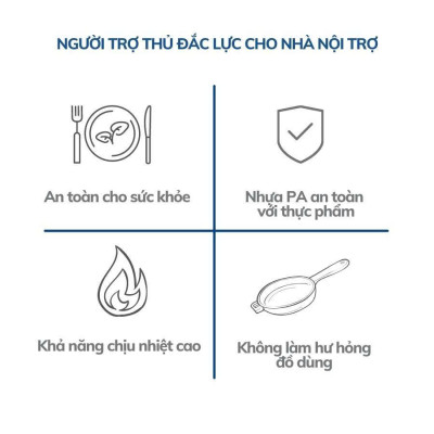 Muôi Múc Canh Lớn Tramontina 30cm Nhựa PA An Toàn Sức Khỏe Chịu Nhiệt 180 độ C NK Brazil 25157