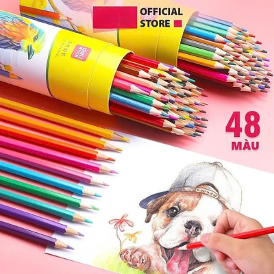 Bút chì màu chuyên nghiệp dạng cốc 24 MÀU Kèm Gọt