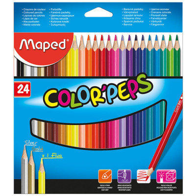 Hộp Bút Chi Màu 24 Màu - Maped 183224