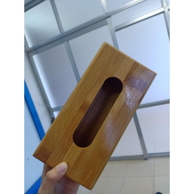 Hộp đựng giấy ăn gỗ tre tự nhiên - Hộp đựng giấy bằng tre chữ nhật