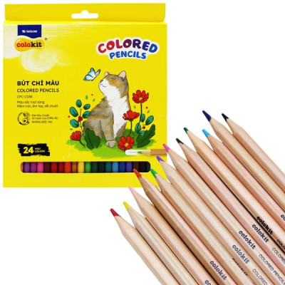 Hộp 24 Bút Chì Màu Colored Pencils - Colokit CPC-C038
