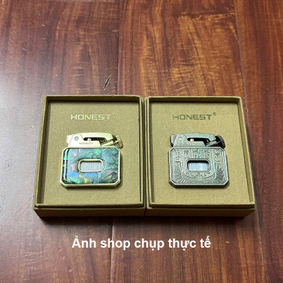 Vỏ Hột Quẹt Bật Lửa Xăng Đá Honest BCZ849-1 Lộ Thiên Đánh Lửa Tự Động -Nhiều Màu